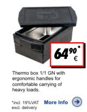 Thermobox Gastronorm Deluxe 215mm
