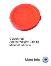 Silikondeckel 130mm rot