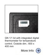 Thermobehlter Deckel mit Thermometer